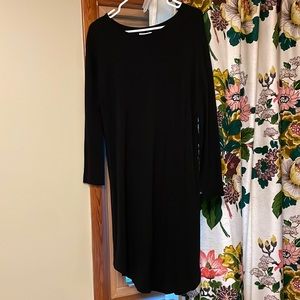 Knit black dress